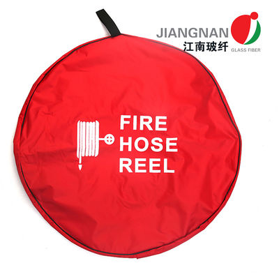 ฝาครอบรีลท่อดับเพลิงพีวีซีเสริมแรงสีแดงใช้สำหรับป้องกันรีลท่อดับเพลิง