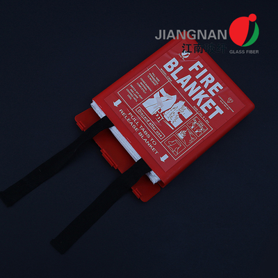 ผ้าห่มดับเพลิงสีขาว BSI & LPCB BS EN 1869 2019 สารหน่วงไฟความปลอดภัยจากอัคคีภัยผ้าห่มดับเพลิงฉุกเฉิน