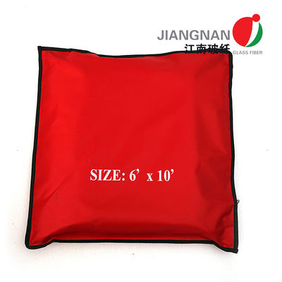 ผ้าห่มเชื่อมไฟเบอร์กลาส 1000 องศา 6x6Ft Heavy Duty Welding Blanket