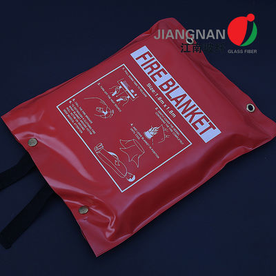 0.43mm 1mx1m Home Firty Safety ผ้าห่มดับเพลิงฉุกเฉินสำหรับออสเตรเลีย AZ / NZS 3504-2006