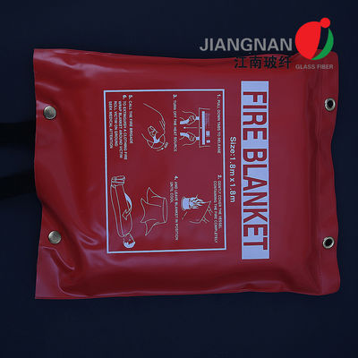 ใบรับรอง BSI Safe Fire Blanket ผ้าไฟเบอร์กลาสอุณหภูมิสูงฉุกเฉินด้วย BE EN 1869 Aproved