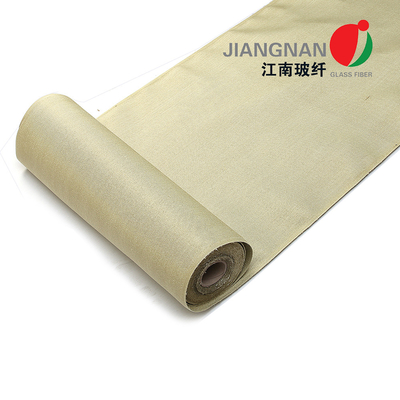 ผ้าใยแก้วที่มีอุณหภูมิสูงหนา 0.6 มม. Vermiculite Pelhamite เคลือบ